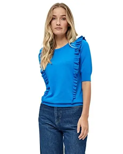 Produktbild: Minus Damen Vesia Knit Strick-T-Shirt, 1202 Ocean Blue, M