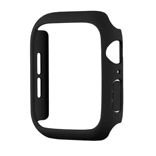 Produktbild: MINUUISCT Kompatibel mit Apple Watch Series 10 42MM Hülle, ultradünnes, hartes PC-Stoßgehäuse, Rundum-Kantenschutzrahmen (KEIN Displayschutz) für iWatch-Zubehör, Schwarz