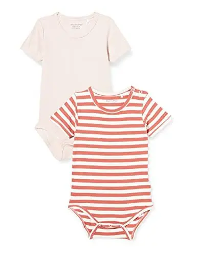 Produktbild: MINYMO Unisex Baby Body SS (2-pack) Baby- und Kleinkind T-Shirt-Satz, 92