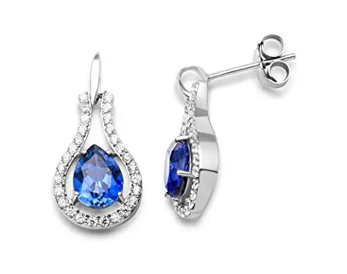 Produktbild: Miore Damen Ohrringe 925 Sterling Silber Saphir Zirkonia MSAE008E