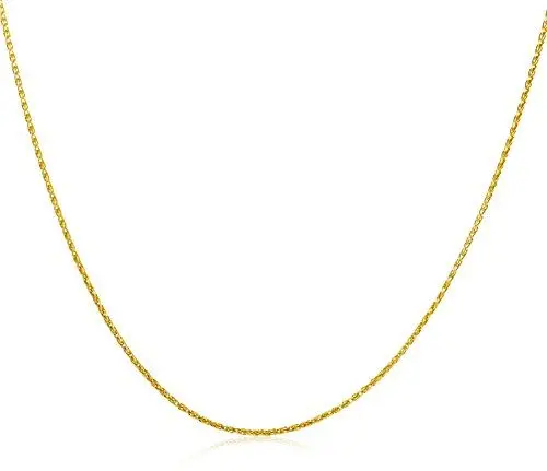 Produktbild: Miore Kette Gelbgold 9 Karat / 375 Gold Kette Weizekette 45 cm