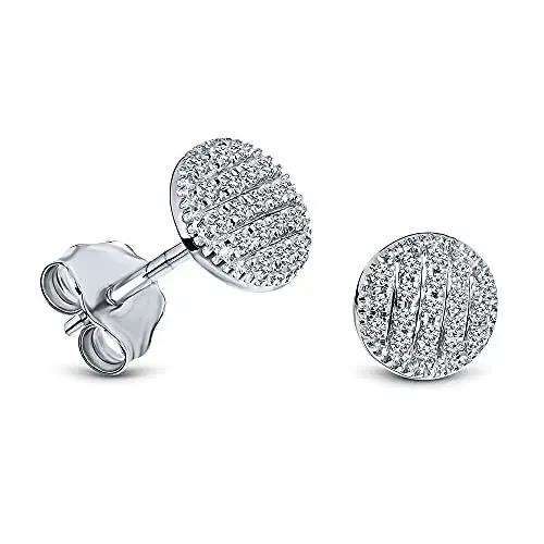 Produktbild: Miore Ohrringe Damen Ohrstecker Weißgold 9 Karat / 375 Gold Diamant Brillianten 0.11 ct