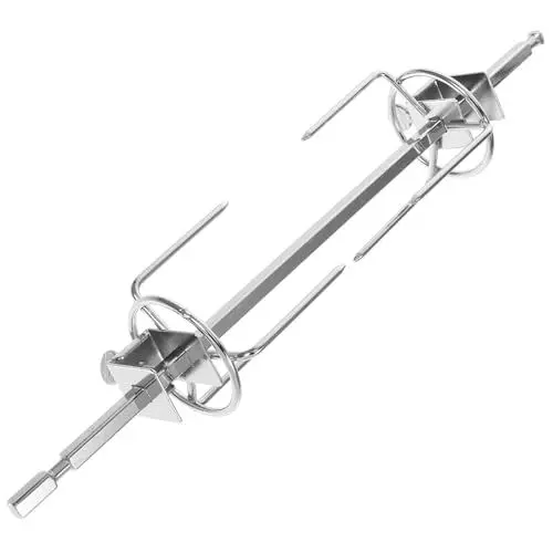 Produktbild: Mipcase Serviergabel Outdoor-grillgabel 1 Set Drehspieß-fleischgabeln Für Grills Universelle Drehspießstangen 304 Drehspieß-fleischgabeln Drehbare Truthahngabel Grillgabel 28 cm