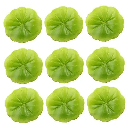 Produktbild: Mipcase 30st Fischteich Lotusblatt Garten-Pool-lilienblätter Mini Künstliches Laub Seerosenblatt Pflanze Künstliches Blatt Teich Seerose Wasser Schwimmende Wohnkultur Lilie Blatt 6cm