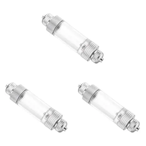 Produktbild: Mipcase 3 Stücke Pflanze Aquarium New Dioxid Kopfzähler Kohlenstoffdiffusor für Fischwasser Doppelrückschlagzähler Silber Werkzeuge Blase