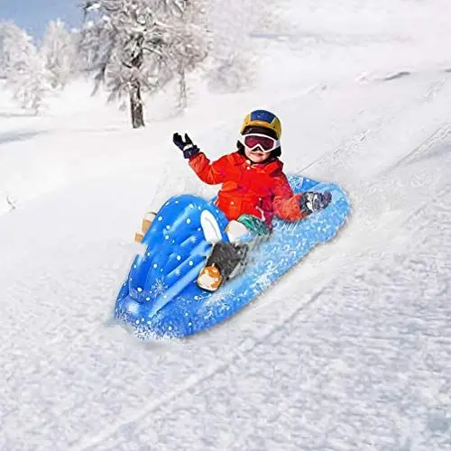 Produktbild: Mipcase Aufblasbarer Schneeschlitten: Aufblasbarer Skischlauch Winter-Skispielzeug Sandschieber Schlitten Outdoor-Skibretter Zum Skifahren Schlittschuhlaufen Schneespiele