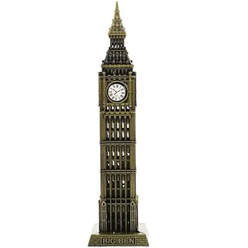 Produktbild: Mipcase Big-Ben-Statue: Metall-Gebäudemodell Figur Dekorative Big-Ben-Skulptur Wahrzeichen des Gebäudes Architekturmodell Für Tischdekoration