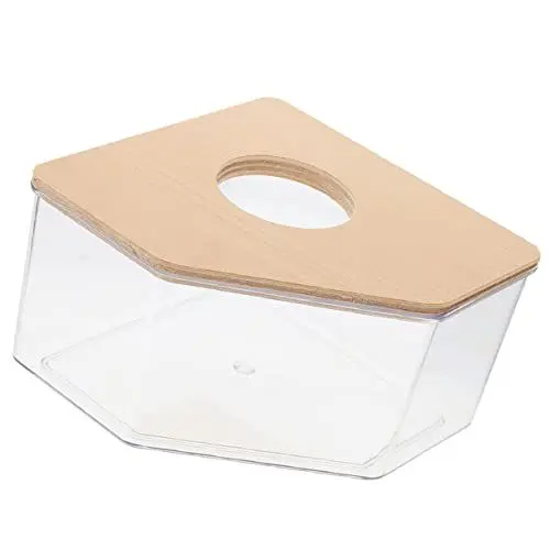 Produktbild: Mipcase Hochwertiges Sandbad Aus Acryl Und Holz Für Rennmäuse – Mehrzweck-hamsterbad