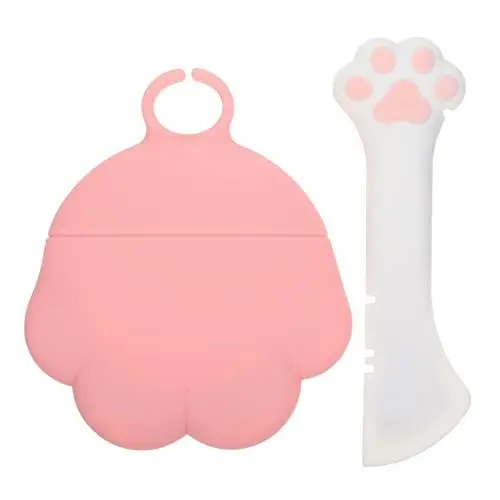 Produktbild: Mipcase Haustiernahrung Dose Liefert Universal Silicon Cat Cat Food Dose Mini Spatel Can Opener für Haustierkatze Hundefutter Fütterung Pink