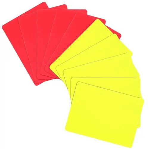 Produktbild: Mipcase Schiedsrichter-kit 10 Stück Rote Fußball-schiedsrichter-karten Praktische Pvc-aufkleber