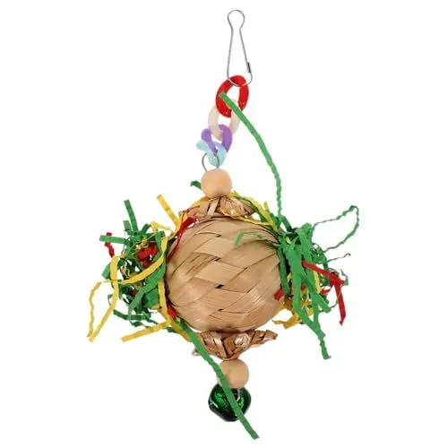 Produktbild: Mipcase Robustes Kauspielzeug Für Vögel Und Papageien Zum Aufhängen Holzblock Vogelkäfig Zum Aufhängen Ornament