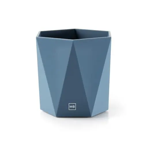 Produktbild: Miquelrius - Schreibtisch-Stifthalter, Schreibtisch-Organizer mit soft-touch-design, Stabile struktur, Ideal für büro, Schreibtisch oder arbeitszimmer, Aufbewahrung von utensilien, Blau