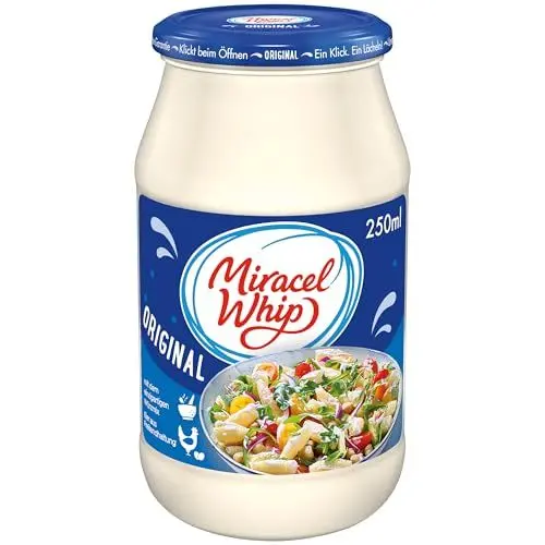 Produktbild: Miracel Whip Original Salatcreme, 23% Fettgehalt, Glutenfrei, Laktosefrei, mit Eiern aus Freilandhaltung, 250 ml