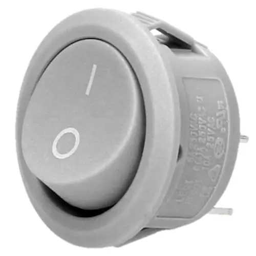 Produktbild: Miratic Kippschalter 230V Schalter 230V, Leistungsstarker 230V Schalter Ideal für Zuverlässige Schaltungen und Steuerungen Strom: 6, 10A Versorgungsspannung: 230V (grau)