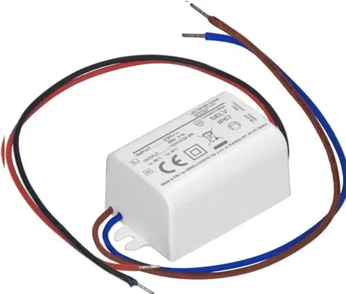 Produktbild: Miratic Mini Led Trafo 12VDC 6W Led Netzteil 12v Led Power Supply IP67 Installation: Einbau mit Kurzschluss- und Überlastschutz Eingangsspannung: 230V 55 x 29,5 x 22mm