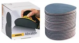 Produktbild: Mirka Abralon Schleifscheibe Polierscheibe Ø 150mm Klett 1000 Körnung, 20/Pack, zum Schleifen und Polieren von Lack, Holz, Plastik