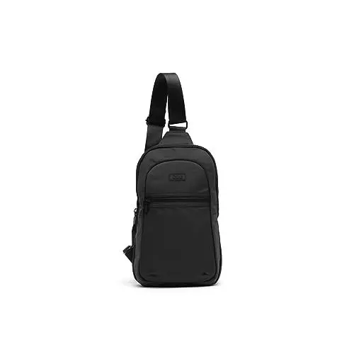 Produktbild: MISAKO Kamon Rucksack Umhängetasche - Eleganter Herrenrucksack - Für Arbeit, Reisen, Geschäft Kamon Schwarz 33 X 21 X 6 cm