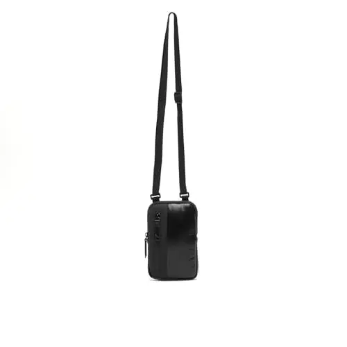 Produktbild: MISAKO Mini-Handy-Umhängetasche - Kleine Handytasche für Frauen - Mini-Taschen für Leichtes Bolso Schwarz 18 X 11 X 2 cm