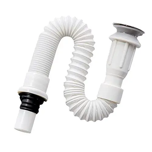 Produktbild: Misazy siphon waschbecken, syphon badezimmer waschbecken, Flexibler abflussrohr waschbecken, Ablaufgarnitur für Waschtisch, Ausziehbar von 40-80 cm