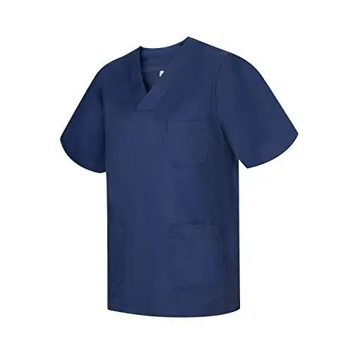 Produktbild: MISEMIYA - Medizinische Uniformen Unisex Top Krankenschwester Krankenhaus Berufskleidung - Medium, Marineblau