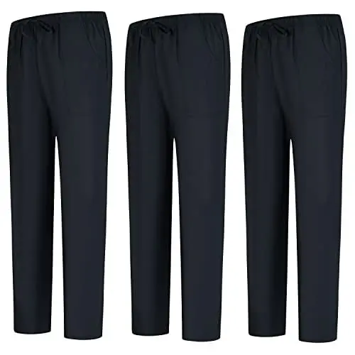 Produktbild: MISEMIYA - Packung 3 Stück - Unisex SANITÄRHOSE - MEDIZINISCHE Uniformen SANITÄR Uniformen Arbeitshose - 3-6802 - Small, Schwarz 68