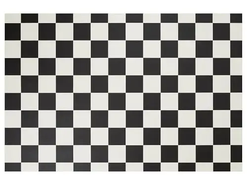 Produktbild: Misento PVC Bodenbelag Schachbrettmuster Fliesenoptik Boden Fußboden mit Gesamtdicke von 2,8mm und Nutzschicht 0,2 mm 200 x 300 cm Schwarz-weiß