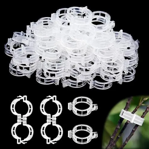 Produktbild: MisFun 300 Stück Pflanzenclips, Pflanzenklammern, Pflanzenclips für Kletterpflanzen, Klammern für Pflanzen, Pflanzenklammern Tomatenclips, Pflanzenclips zur Unterstützung für Pflanzen Sicherung