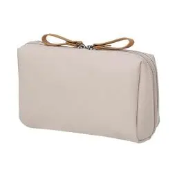 Produktbild: MisFun Kosmetiktasche Klein Schminktasche, Reise Make up Tasche, wasserdichte Leichte Aufbewahrungstasche, Nylon Kulturbeutel mit Fächern, Multifunktions Handtasche Small Make up Bag für Damen Khaki