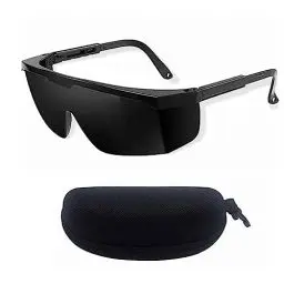 Produktbild: MisFun Laser Schutzbrille, Sicherheitsbrille mit Brillenetui, UV Schutzbrille IPL 190nm-2000nm, Blendschutzbrillen Laser Brille für Schönheit Laser Haarentfernung Rostentfernung Graviermaschinen