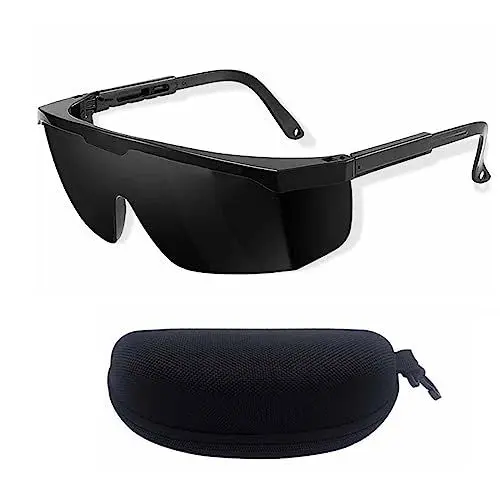 Produktbild: MisFun Laser Schutzbrille, Sicherheitsbrille mit Brillenetui, UV Schutzbrille IPL 190nm-2000nm, Blendschutzbrillen Laser Brille für Schönheit Laser Haarentfernung Rostentfernung Graviermaschinen