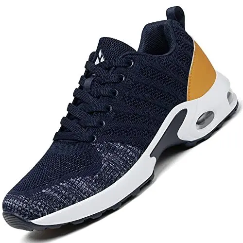 Produktbild: Mishansha Air Sportschuhe Damen Laufschuhe Dämpfung Straßenlaufschuhe Frauen Leichte Walkingschuhe rutschfest Sneaker Dunkelblau 275, Gr.37 EU