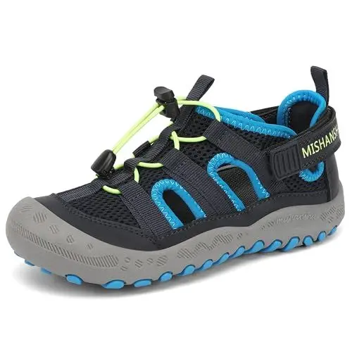 Produktbild: Mishansha Kinder Sandalen Jungen Tiefes Schwarz Blau Gr.30