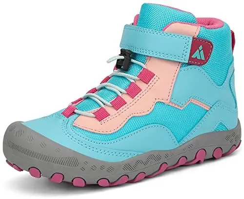 Produktbild: Mishansha Kinder Wanderschuhe Jungen Mädchen Trekkingschuhe rutschfest Atmungsaktiv Kinderschuhe Leicht Hoch Sneakers für Outdoor Sport Walking Hiking, Blauer Himmel, 38 EU