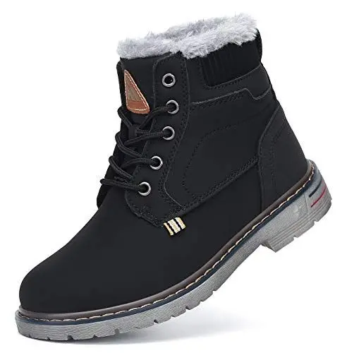 Produktbild: Mishansha Kinder Winterschuhe Jungen Mädchen Gefüttert Boots Schwarz 33