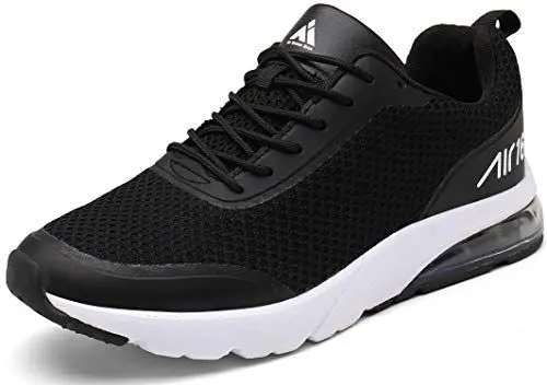 Produktbild: Mishansha Laufschuhe Schwarz Mit Dämpfung Herren Turnschuhe Leicht Sportschuhe Atmungsaktiv Running Outdoor für männer gr.39