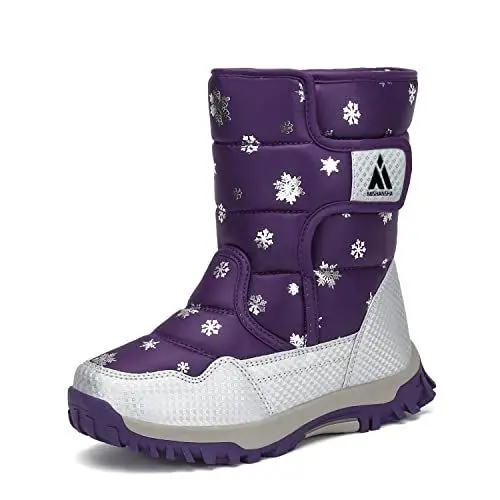 Produktbild: Mishansha Mädchen Winterstiefel Kinder Winterschuhe Warm Schneestiefel Gefütterte Winterboots Violett 26
