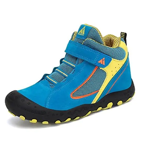 Produktbild: Mishansha Wanderschuhe Jungen Leicht Trekkingschuhe Mädchen rutschfeste Wanderhalbschuhe Atmungsaktive Outdoorschuhe Blau Gr.38
