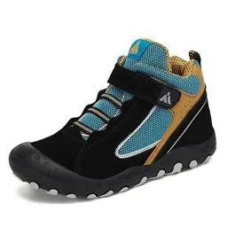 Produktbild: Mishansha Wanderschuhe Kinder Outdoor Jungen Trekkingschuhe Mädchen rutschfeste Sneaker Outdoor Sport Freizeitschuhe Schwarz Gr.25
