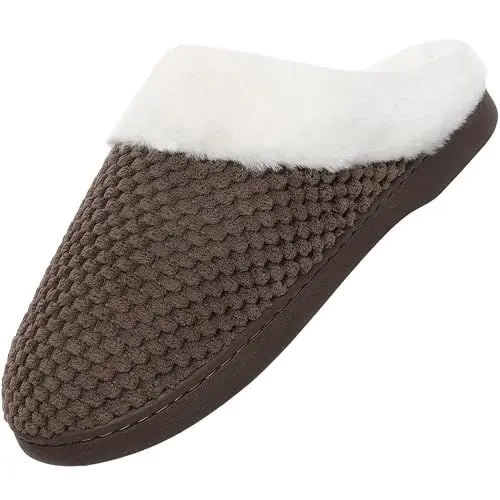Produktbild: Mishansha Warme Hausschuhe Herren Pantoffeln Damen Winter Bequeme Memory Foam Schlappen 46-47 EU