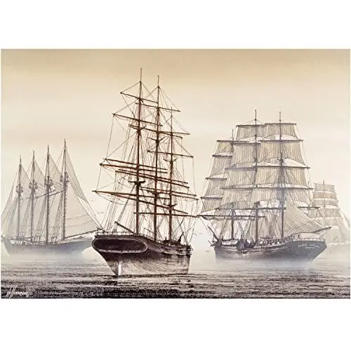 Produktbild: MISITU Puzzle 1000 Teile für Erwachsene Klassische Puzzles 1000 Teile Segelboot Puzzle
