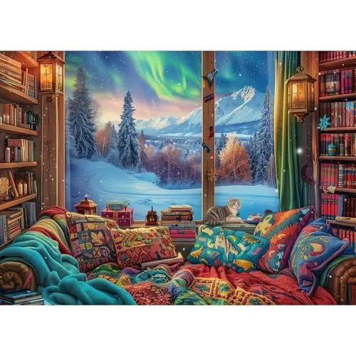 Produktbild: MISITU Puzzle 1000 Teile für Erwachsene Weihnachtspuzzle für Kinder ab 14 Jahren - 70 x 50cm