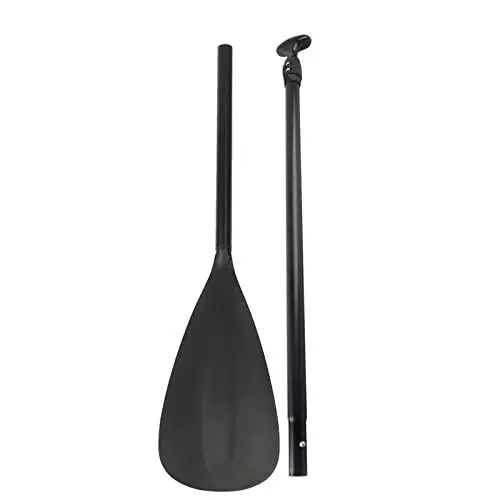 Produktbild: Miskall verstellbares, abnehmbares Stand-Up-Paddle-Board-Paddel | Ausziehbares schwarzes Paddelruder zum Paddeln, Surfen und Kajakfahren | Leichtgewicht und Design