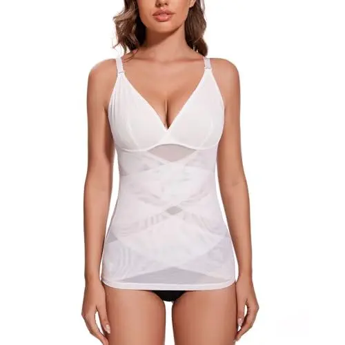 Produktbild: MISS MOLY Damen Unterhemd Bauch Weg Formende Tank Top Elastizität Shapewear Unterhemd Damen Figurformendes Trägertop Body Shaper Camisole Shaping Hemd