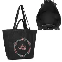Produktbild: Miss Lulu Shopper Tasche Damen Groß Tote Bag Schultertasche Handtasche Damen für College Schule Uni Arbeit Einkaufen