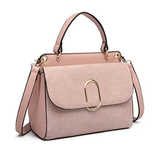 Produktbild: Miss Lulu Handtasche Klein Henkeltasche Damen Elegante Schultertasche Umhängetasche Kunstlerder Shopper