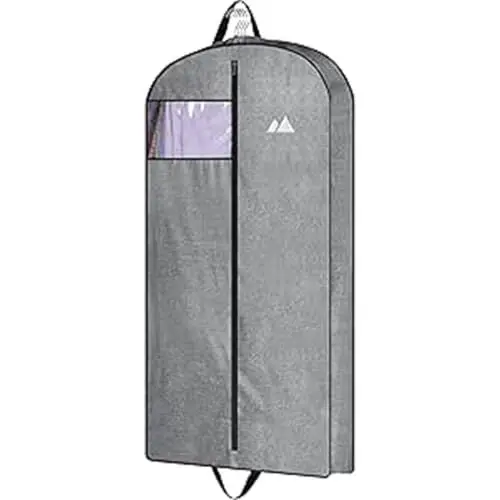 Produktbild: MISSLO 109cm Schwerlast hängende Kleidersäcke für Reisen Anzugtasche für Männer Wasserdichte Oxford Stoff Anzughülle für Reisen Monogrammed Schrank Kleider aufbewahrung