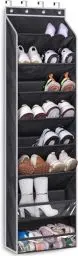 Produktbild: MISSLO über Tür Schuhregal, große über Tür Lagerung 8-Regale, hängende Schuh Lagerung Organiser Schmaler Schuh Halter Aufhänger mit tiefen Taschen für Schrank fit 20-Paar Sneaker, Stiefel, schwarz