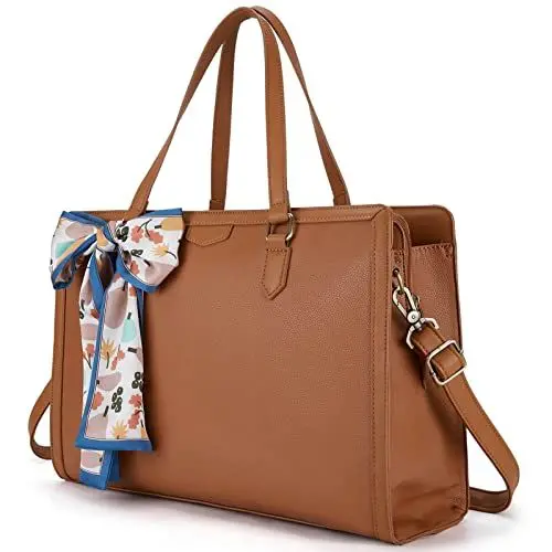 Produktbild: Missnine Laptop Handtasche Laptoptasche 15,6 Zoll Lehrertasche Damen Aktentasche Shopper Groß Arbeitstasche Tote Bag Businesstasche mit 3 Fächern für Büro Schule