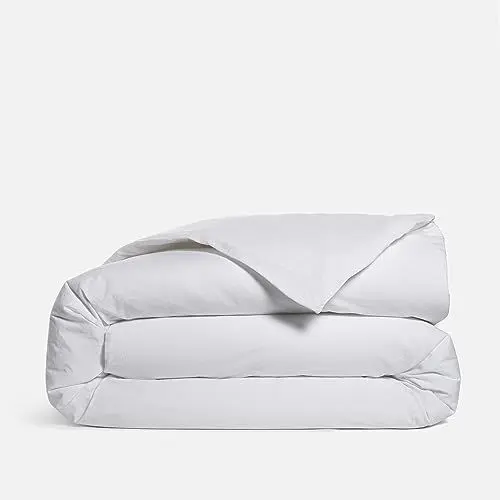 Produktbild: Missuna - Bettbezug, Bett 140 cm - Weiß - 100% Bio-Baumwolle Perkal | Größe 220x220 cm| Bettuch - Bettwäsche - Deckenbezug | Hergestellt in Portugal