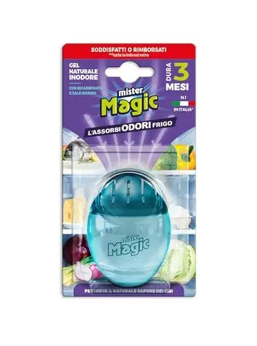 Produktbild: Mister Magic Babyschale für den Kühlschrank, mit Bicarbonat und Meersalz, hält das Aroma der Lebensmittel unverändert, hält bis zu 3 Monate